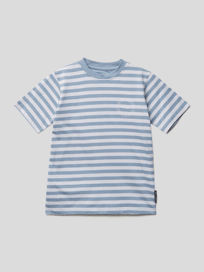 T-Shirt mit Streifenmuster von Marc O'Polo Blau / Türkis - 19