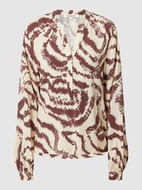Blouse met all-over motief, model 'Amora'  van Soft Rebels Rood - 47