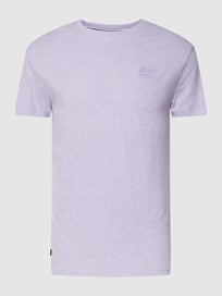T-shirt met logostitching van Superdry Paars - 21
