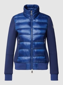 Steppjacke mit Label-Patch Modell 'ANNE' von No.1 Como Blau / Türkis - 5