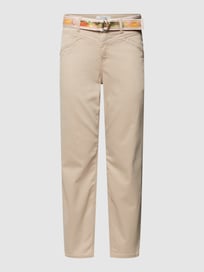 Broek met steekzakken, model 'LIV' van Toni Dress Wit - 14