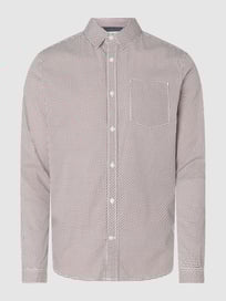 Getailleerd vrijetijdsoverhemd met stretch  van Tom Tailor Rood - 25