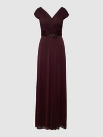 Abendkleid mit Plisseefalten von Luxuar Lila - 21