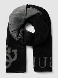 Schal mit Label-Prints von Guess Grau / Schwarz - 47