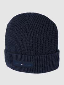 Beanie mit Label-Patch von Tommy Hilfiger Blau / Türkis - 23
