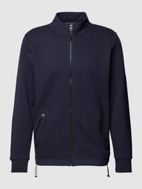 Sweatjacke mit Label-Patch von Fynch-Hatton Blau / Türkis - 36