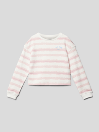 Sweatshirt met all-over motief, model 'JOSELYNE' van Pepe Jeans Roze - 13