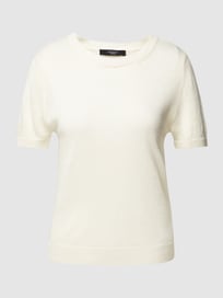 Gebreid shirt met ronde hals, model 'PANCONE' van Weekend Max Mara Wit - 6