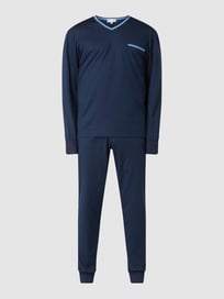 Regular Fit Pyjama aus Baumwolle von Mey Blau / Türkis - 16