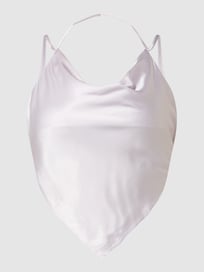 Top van satijn, model 'Amelie'  van Gina Tricot Roze - 5