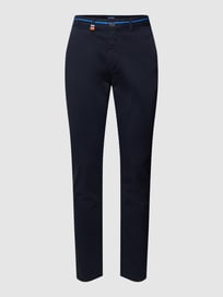 Chino mit Label-Detail Modell 'peached twill' von A Fish Named Fred Blau / Türkis - 15