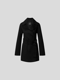 Jacke mit Taillengürtel von Theory Grau / Schwarz - 25