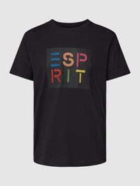 T-shirt met logoprint, model 'SUS' van Esprit Grijs / zwart - 26