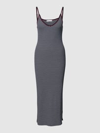 Knielange jurk met streepmotief van Tommy Hilfiger Blauw / turquoise - 10