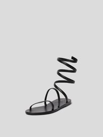 Sandalen in Glanz-Optik von Ancient Greek Sandals Grau / Schwarz - 13