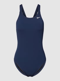 Badpak met ronde hals en cut-outs op de rug van NIKE TRAINING Blauw / turquoise - 15