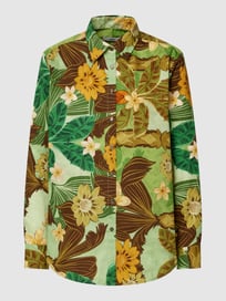 Bluse mit floralem Muster Modell 'Mira' von 0039 Italy Grün - 14