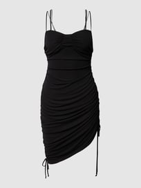 Knielanges Kleid mit Tunnelzug -  AMP X P&C von Alex Mariah Peter X P&C Grau / Schwarz - 4
