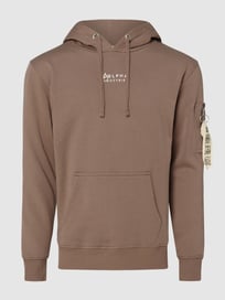Hoodie aus Bio-Baumwolle von Alpha Industries Braun - 2