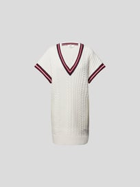 Strickkleid in Minilänge  von Victoria Victoria Beckham Weiß - 11