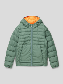 Steppjacke mit Känguru-Tasche von s.Oliver RED LABEL Grün - 3