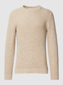 Strickpullover mit Strukturmuster von Selected Homme Weiß - 38