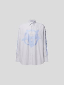 Freizeithemd mit Motiv-Print von VETEMENTS Lila - 11