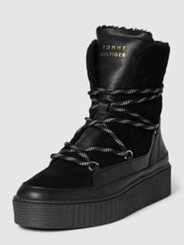 Boots met all-over logo, model 'MONOGRAM' van Tommy Hilfiger Grijs / zwart - 28