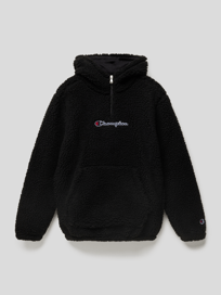Hoodie mit Teddyfell Modell 'Rochester' von CHAMPION Grau / Schwarz - 24