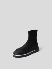 Sock-Sneaker mit Kontraststreifen von Copenhagen Grau / Schwarz - 29