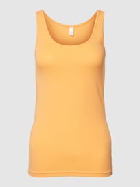 Top met ronde hals, model 'Basic' van QS by s.Oliver Oranje - 33