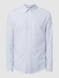 Slim fit zakelijk overhemd van katoen  van SEIDENSTICKER Blauw / turquoise - 2