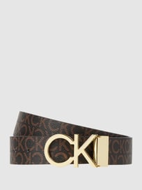 Wendegürtel mit Logo-Muster  von CK Calvin Klein Braun - 7