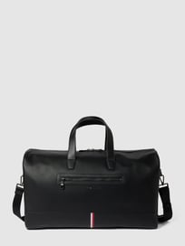 Weekendtas met labelprint, model 'CORPORATE' van Tommy Hilfiger Grijs / zwart - 24