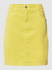 Rok met achterzakken, model 'Cord' van s.Oliver RED LABEL Geel - 6