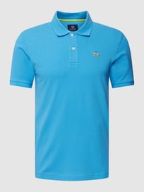Poloshirt mit Logo-Stitching von La Martina Blau / Türkis - 17