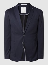 2-Knopf-Sakko aus Jersey  von s.Oliver BLACK LABEL Blau / Türkis - 18