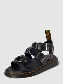 Sandalen met sierapplicaties, model 'Gryfon Alt' van Dr.Martens Grijs / zwart - 24