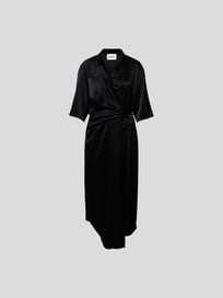 Midikleid aus Satin von Nanushka Grau / Schwarz - 19