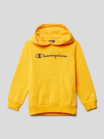 Hoodie mit Label-Print von CHAMPION Gelb - 40