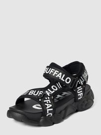 Sandalen met plateauzool van Buffalo Grijs / zwart - 11