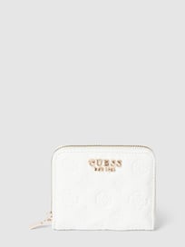 Portemonnee met labeldetails, model 'FEMME' van Guess Wit - 36
