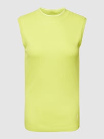 Top mit Rundhalsausschnitt von comma Casual Identity Gelb - 12