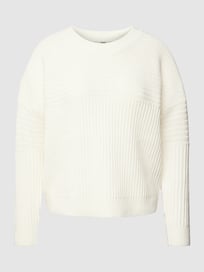 Gebreide pullover met structuurmotief van Esprit Wit - 26