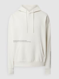 Oversized hoodie met tekst en print van Tom Tailor Denim Wit - 45