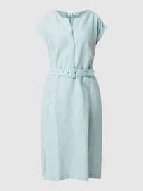 Linnen jurk met tailleriem  van Gerry Weber Groen - 44