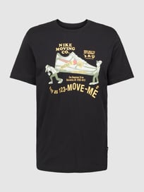 T-Shirt mit Statement-Print von Nike Grau / Schwarz - 41