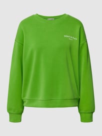 Sweatshirt mit Statement-Print von Jake*s Collection Grün - 39