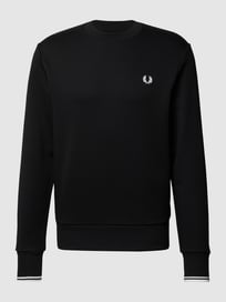 Sweatshirt mit Logo-Stickerei  von Fred Perry Grau / Schwarz - 11