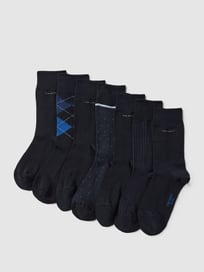 Socken mit Stretch-Anteil im 7er-Pack von camano Blau / Türkis - 11